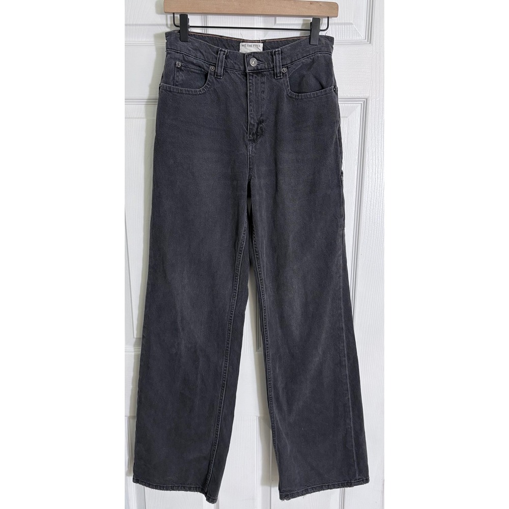 Free People We The Free Tinsley Baggy High-Rise Jeans 26 Black OB1624461